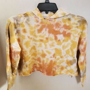 Cute little girl cropped hoodie